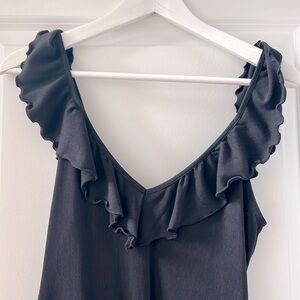 Black sleeveless bodysuit from Wilfred. Size M
